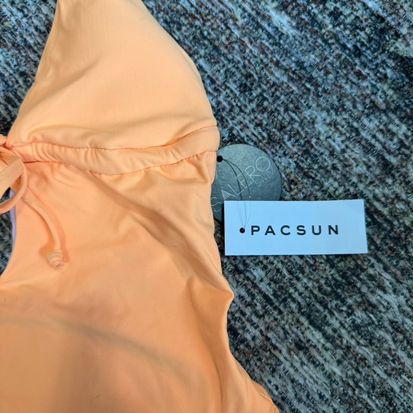 PACSUN ORANGE HIGH CUT ONE PIECE SWIMSUIT - Picture 4 of 6